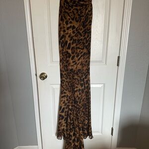 Leopard Print Maxi Skirt